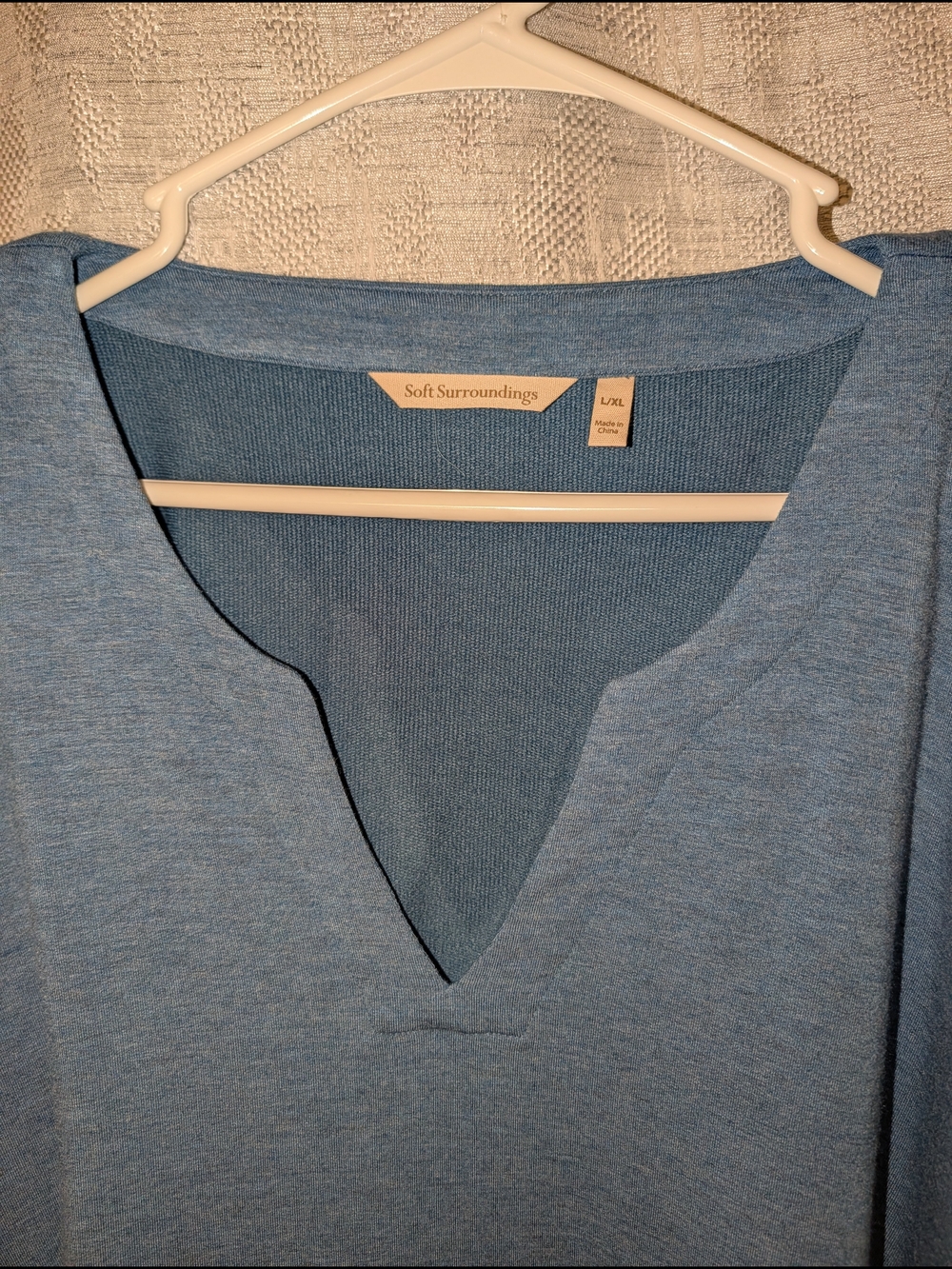 Soft Surroundings Women's L/XL Blue Poncho Top So Soft! Like New Oversized Fall